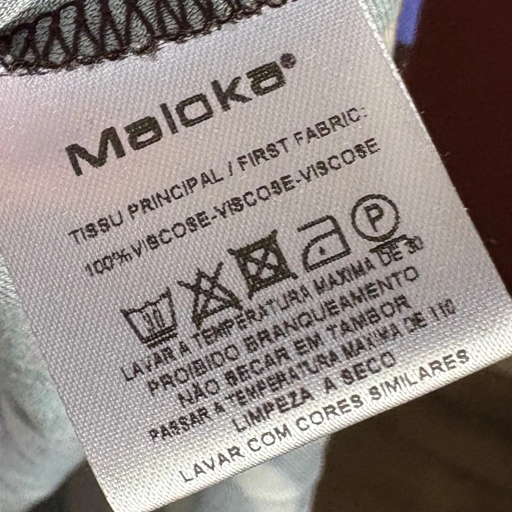 NWT Maloka Oversized Multicolor Abstract Graphic Print Blouse Funky Artsy Tunic - Picture 7 of 9